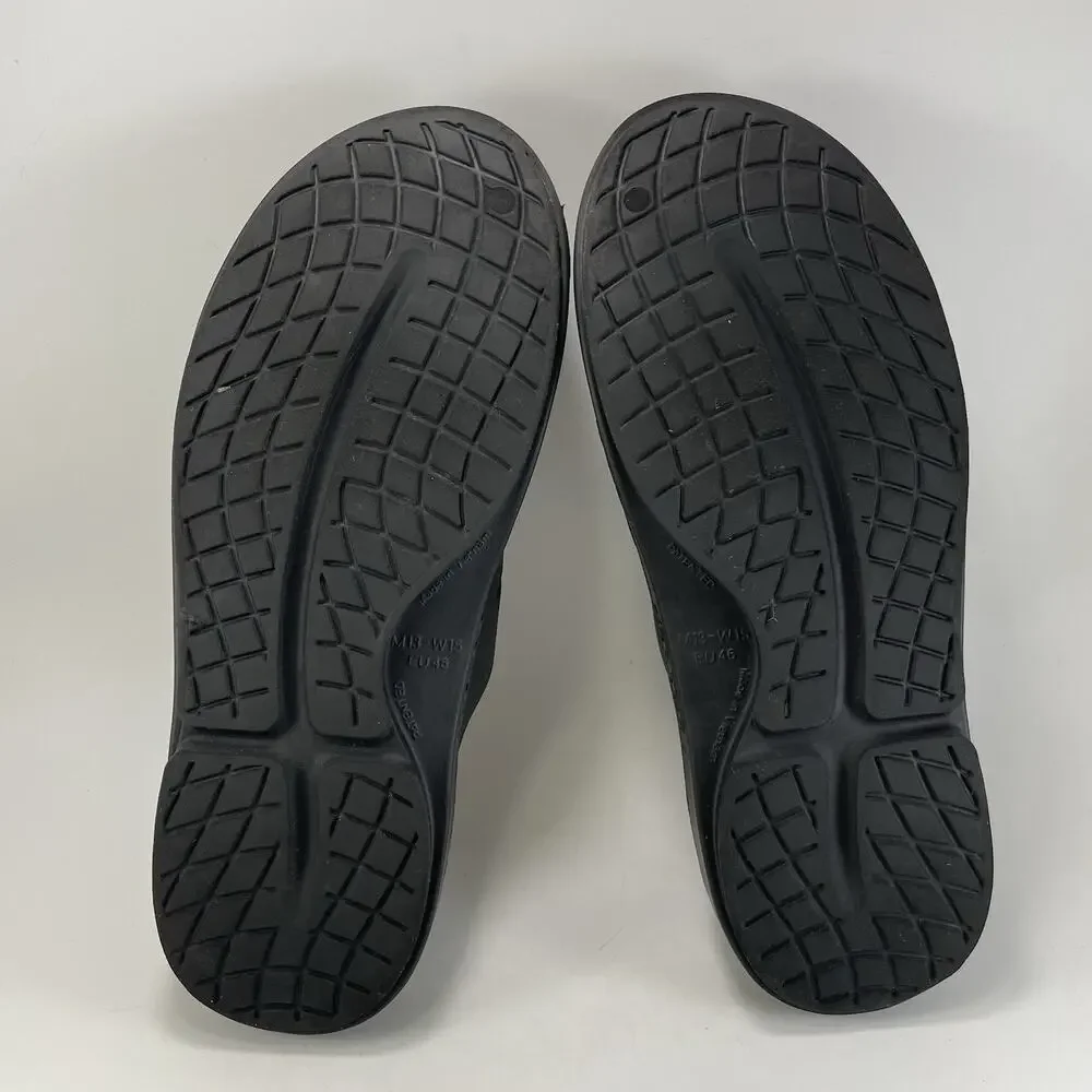 Oofos Ooclog Oocloog Recovery Mule Mens Size 13 Black Comfort Slip On Womens 15